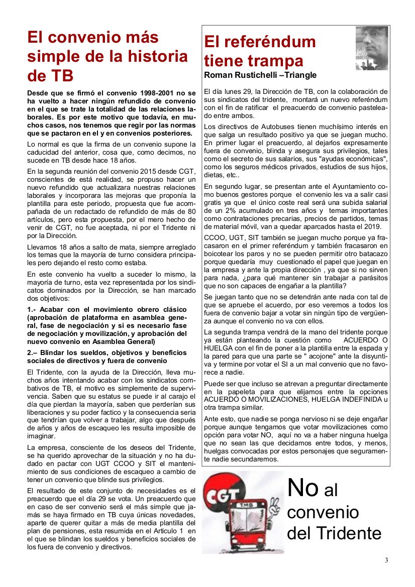cgtbus's tweet photo. #busbcn Preacuerdo del Tridente y TMB NO contempla lo planteado en asambleas de #busenvaga  https://t.co/uGbmkNNNvD https://t.co/GhId8EAddf