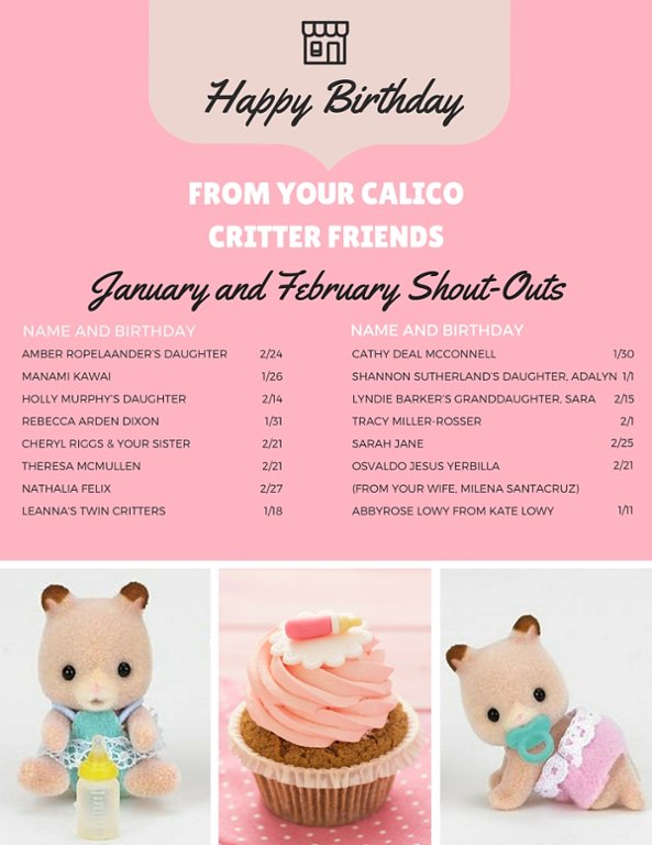 calico critters birthday