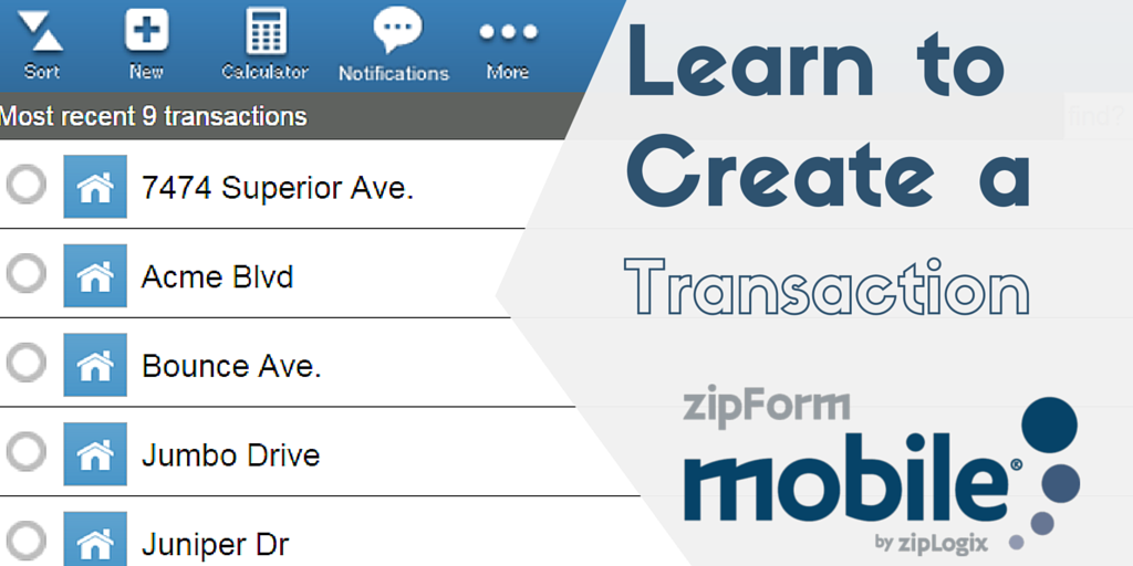 zipLogix's tweet image. Create your first transaction in #zipForm Mobile in a couple of minutes youtu.be/eTpisauPxmU