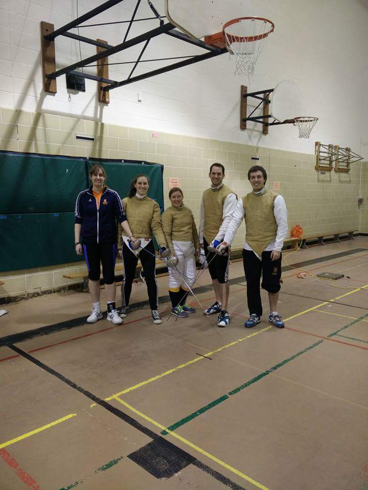 Res_Soc's tweet photo. The fencing team are here in McArthur gym for Sports Day. Come check them out and get a quick workout in. https://t.co/l2zawYfiM4