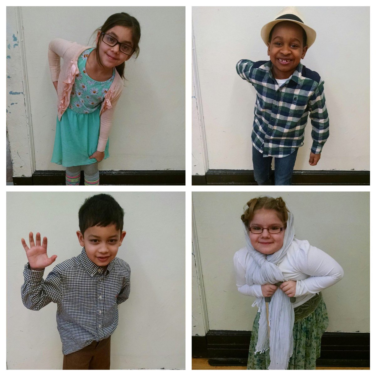 2ndGradeJKO's tweet photo. #class203 celebrates #100daysofschool by dressing up like we are #100yearsold #100dayssmarter 2ndgrade @PS66JKO https://t.co/8pEQuVoc7e