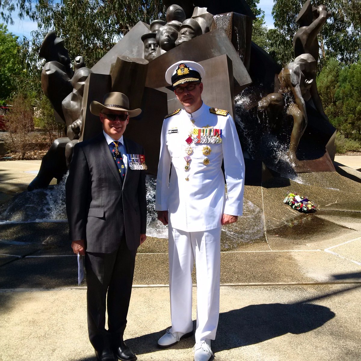 PaulMaddison7's tweet image. With friend @VCDF_Australia VAdm Ray Griggs at the beautiful Royal Australian Naval Memorial. @Australian_Navy