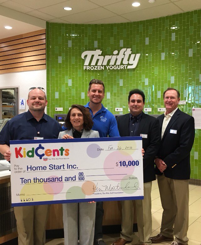 HomeStartInc's tweet photo. Extremely thrilled to be awarded this gift from @riteaid 's Foundation KidCents Program to continue our mission! https://t.co/nNpX5wYGXG