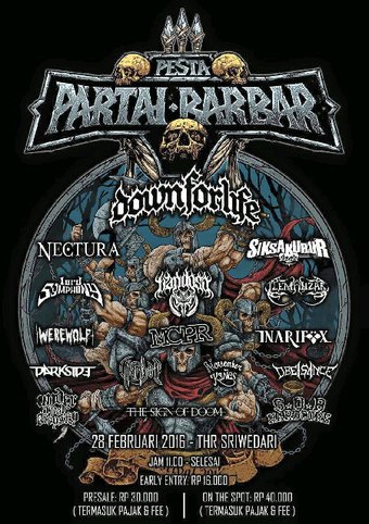 #PPB2016 28 Feb at THR Sriwedari Solo. W/ <a href="/downforlifesolo/">Down For Life</a> <a href="/SIKSAKUBUR_DM/">SIKSAKUBUR</a> <a href="/lordsymphony/">LORD SYMPHONY</a> @necturametal
