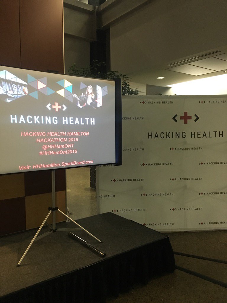 Hadi_Salah's tweet photo. Kicking off @HHHamONT #HHHamOnt2016 in a few minutes! @hackinghealthca https://t.co/1rNvzT8hDp
