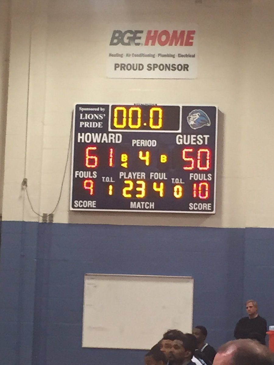 Final Score
Howard 61
Digital Harbor 50