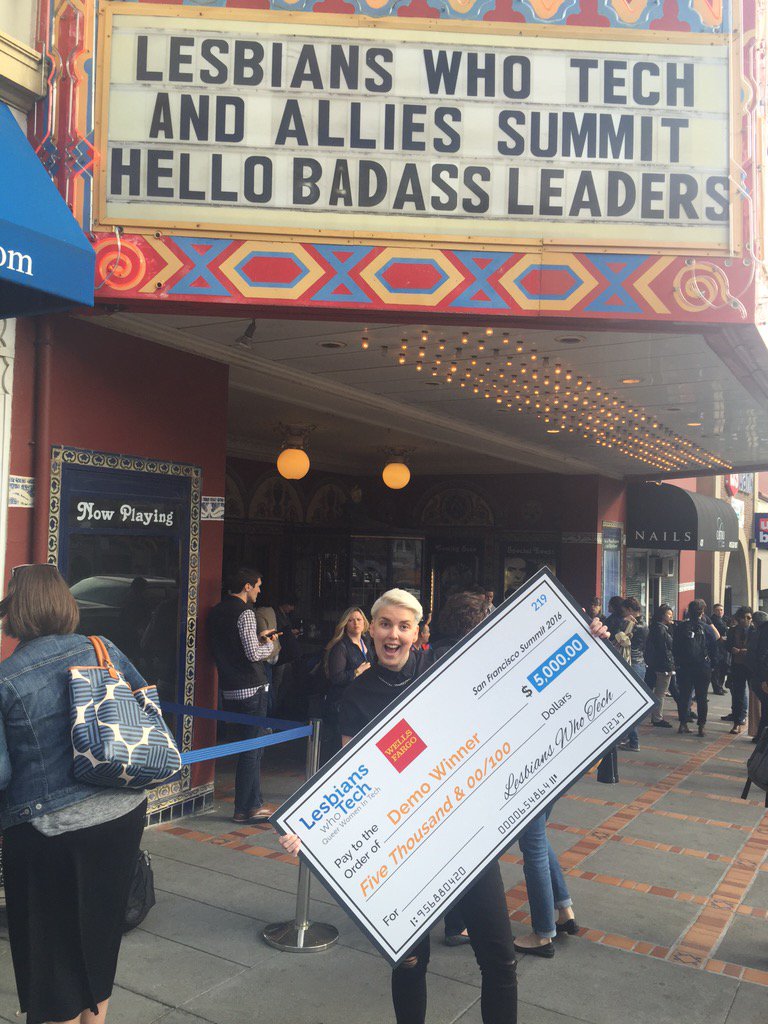 500GlobalVC's tweet photo. Congratz @kidwarhol on winning the entrepreneur pitch competition at #LWTSUMMIT #500Women https://t.co/m8LHZ0BjIH