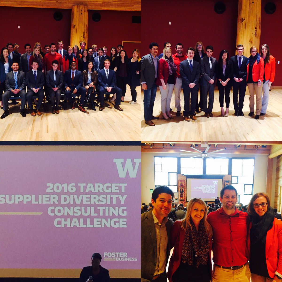 Dazzled by UW student presentations about supply chain diversity today <a href="/UW/">University of Washington</a> #UWconsult #target