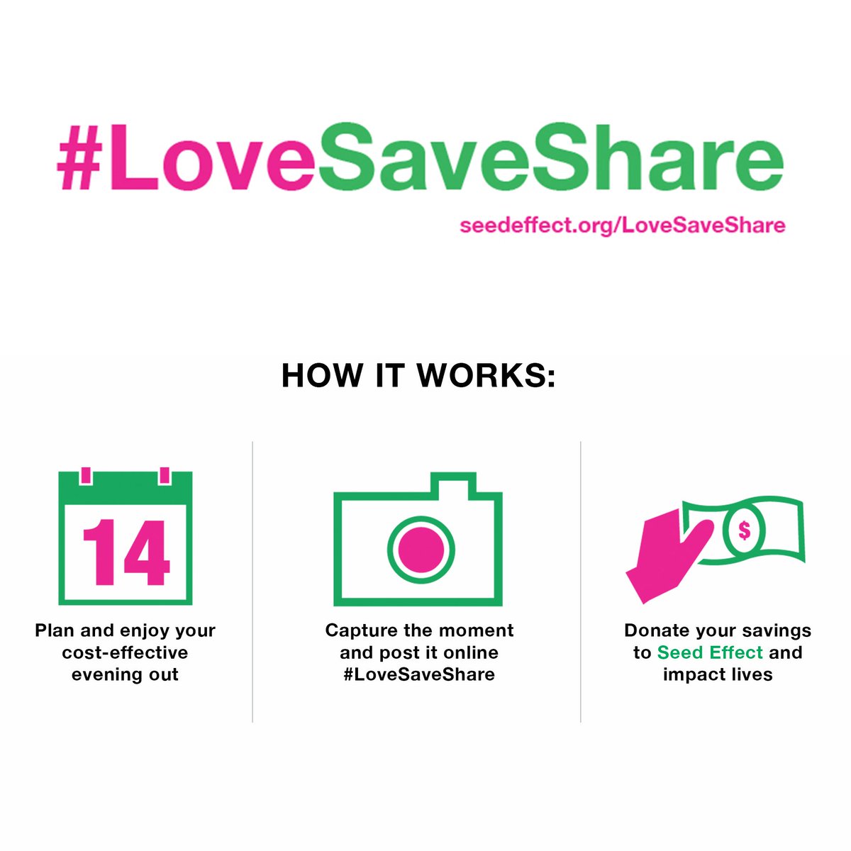 seedeffect's tweet photo. It's not too late! Tell us how #LoveSaveShare impacted you this month &amp; donate your savings! https://t.co/cffHcP26B6 https://t.co/gsVEksjrtR