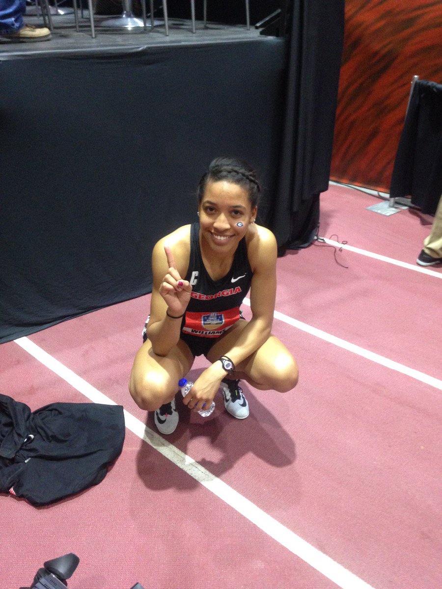 Kendell Williams goes back-to-back with #SEC pentathlon title. #MultisU #GoDawgs!