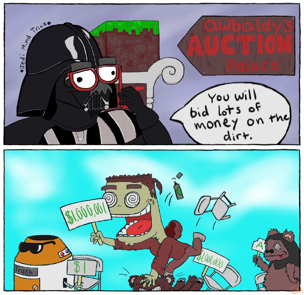 MC_JustWhy's tweet photo. Darth Vader is in needs some cash for his new Death Star💰Drawing inspired by @Kz4789Offical submission!
#Minecraft https://t.co/fPV7fU9sjZ