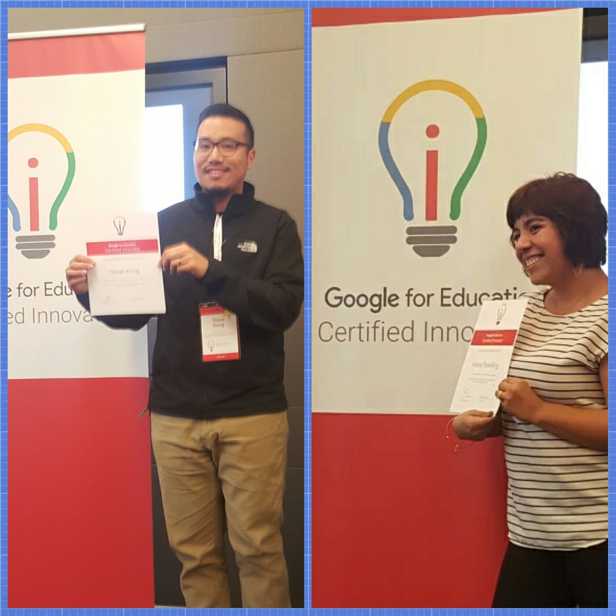 We're proud of @SKong81 & @EdTechAri now officially @GoogleForEdu Innovators #GoogleEI #MTV16 #RUSDLearns @RUSDLink