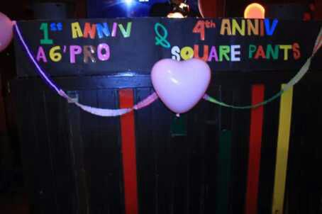 Big Party Anniversary
4th <a href="/Squarepants_SSD/">Squarepants Shuffle</a>
&amp;
1st <a href="/asix_production/">A6 Production</a> 
At venue 21feb16