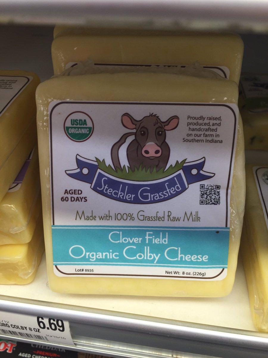 Yay for <a href="/StecklerFarm/">Steckler Grassfed</a> cheese at <a href="/SchnuckMarkets/">schnuckmarkets</a>!