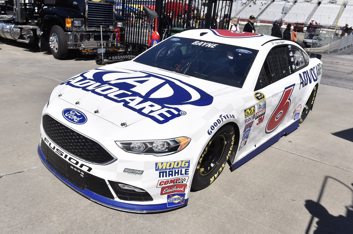 The top Ford in Friday's #NASCAR Sprint Cup qualifying @amsupdates is <a href="/Tbayne6/">Trevor Bayne</a>, who will start third on Sunday.