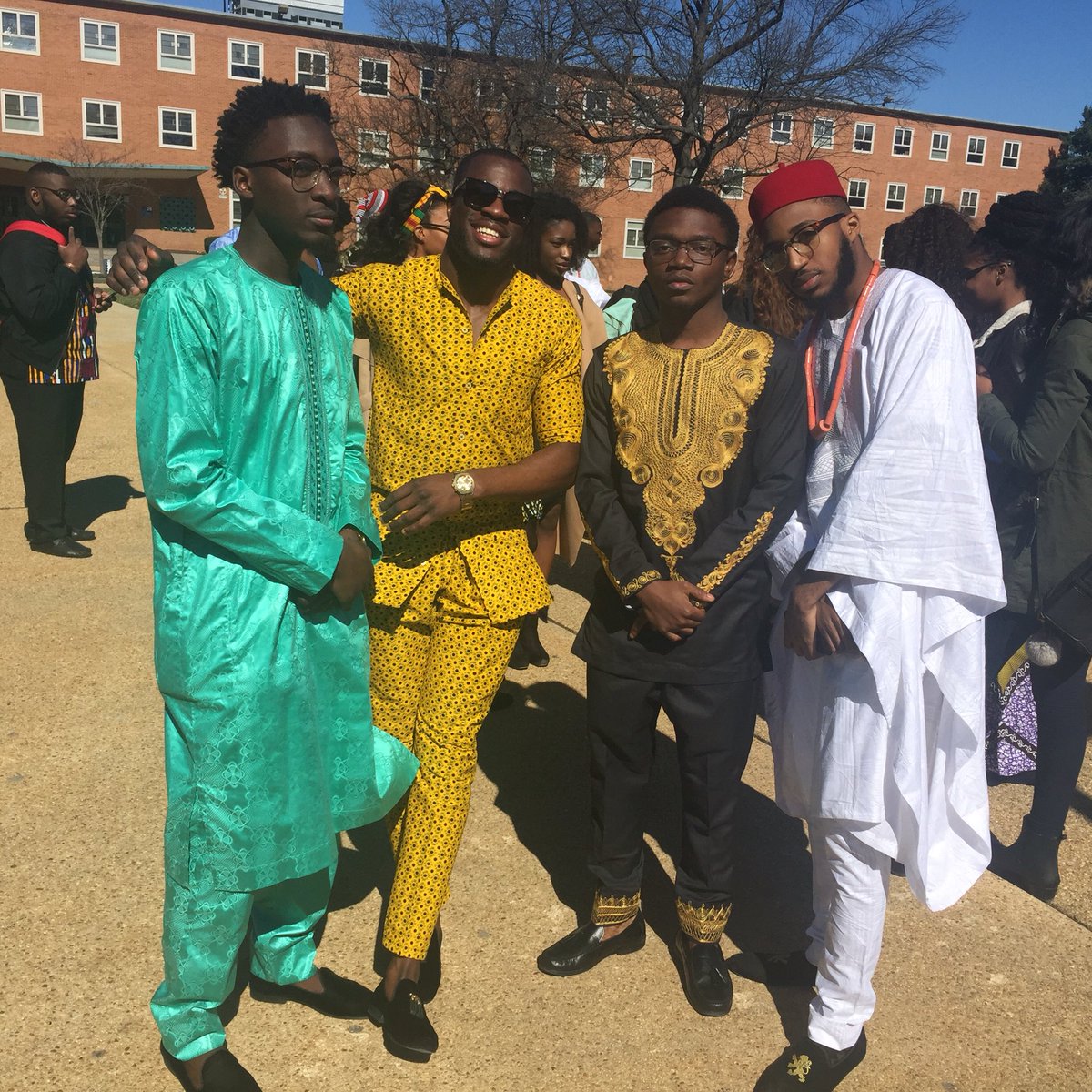 Akin__Owolabi's tweet photo. My crew better than yours 😎😎 African takeover day at Howard 🔥🔥🔥🔥🔥 #HU 🇳🇬🇨🇲🇸🇳🇳🇬🇨🇲🇸🇳 https://t.co/q6IfxBUZAq