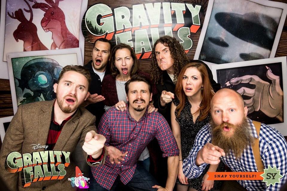_AlexHirsch's tweet image. Thanks to EVERYONE who made it to last nights GIANT Gravity Falls wrap party! My hangover tastes like pine needles!