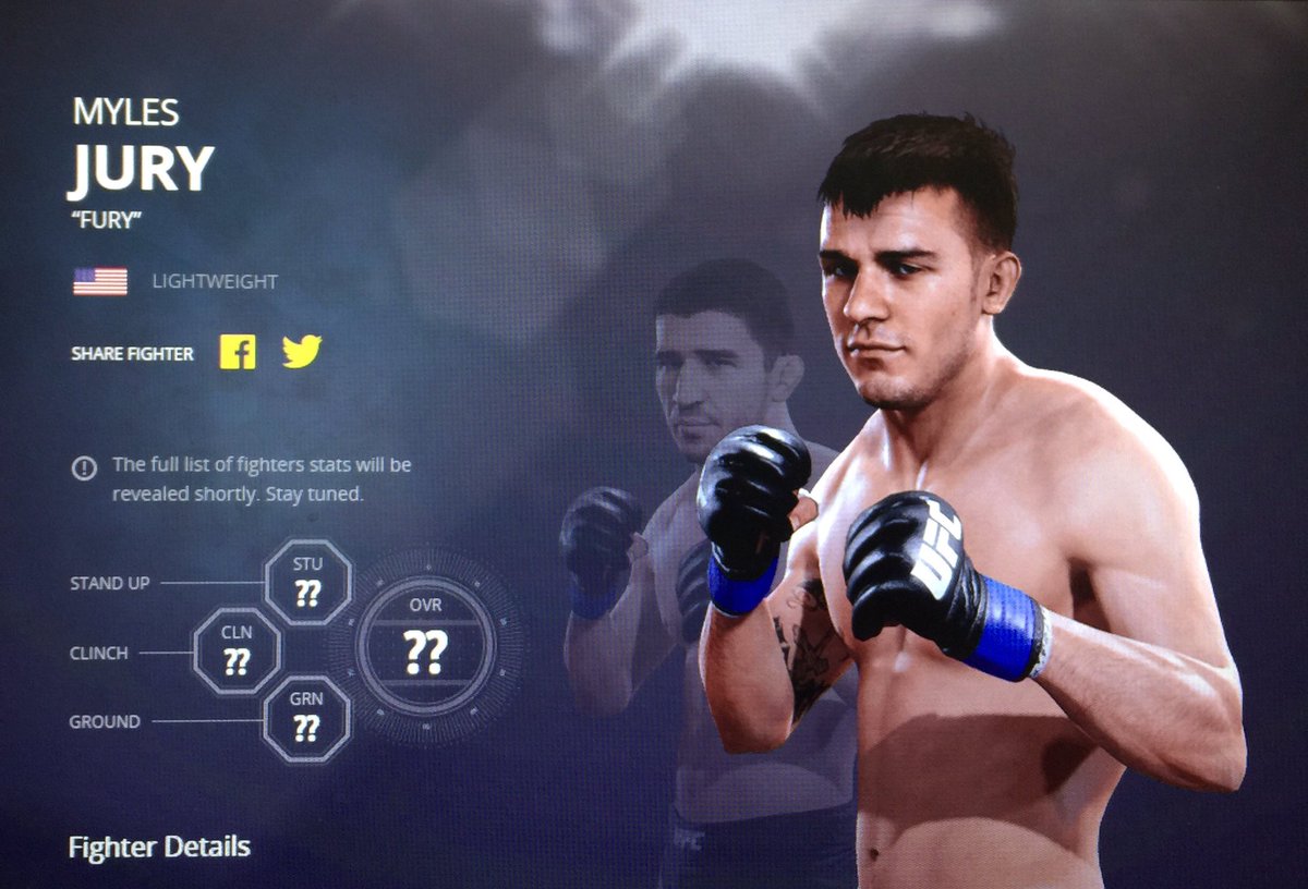 FuryJury's tweet photo. Featured in the new #UFC video game by EA Sports.
@lactigo // https://t.co/7rivnWtNQM
#TeamFury || #TeamFuryBlog https://t.co/wUvxfZdrBU