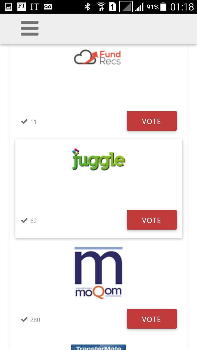 Check out Irish #fintech firms <a href="/FundRecs/">Fund Recs</a> <a href="/Juggle247/">Juggle</a> @AskMoqom vying for #Top100 100.fintech.nl/country/Ireland <a href="/FinTechNL/">EU FinTech Community</a>