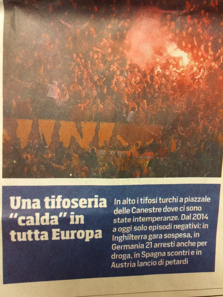 SerkanErdogan's tweet photo. #ultraslan #roma #lagazetta #ultraslanAvrupa #Deplasman #Galatasaray https://t.co/Ro1kYRgzGG