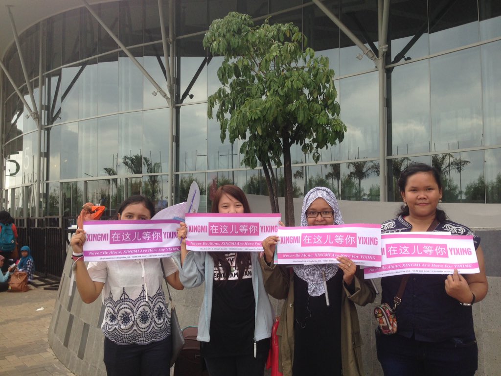 layunionina's tweet photo. Thankyou for everyone who attended our stan and show their love for Zhang Yixing~ ^^ https://t.co/1LPeMCxAvO