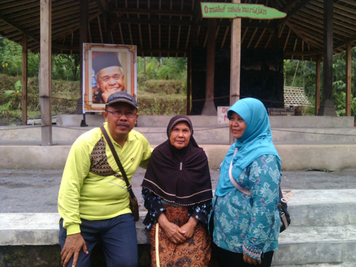 Bekas rumah Mbah Marijan. Ktm Mbah Marijan putri