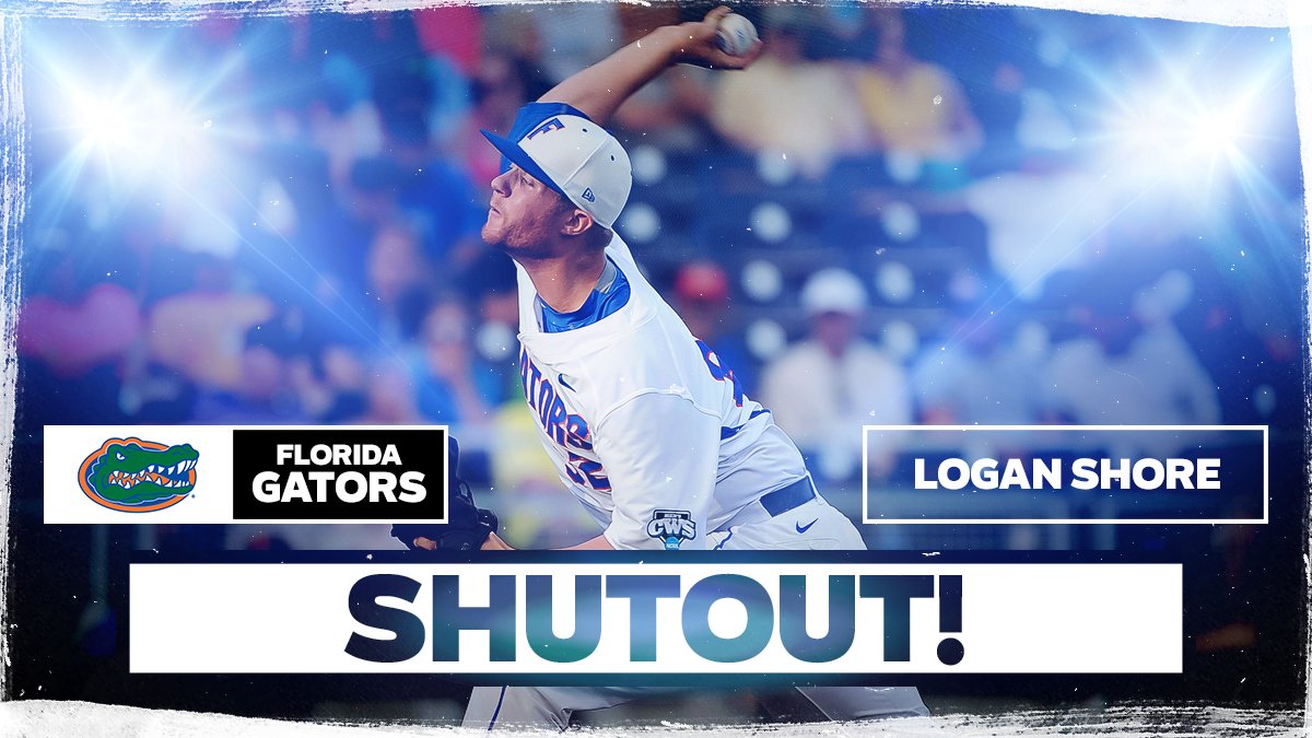 NCAABaseball's tweet photo. Logan Shore with the SHUTOUT!!

Behind Shore's dominant performance, #1 Florida tops #6 Miami, 5-0. https://t.co/eF6UnT2LLq