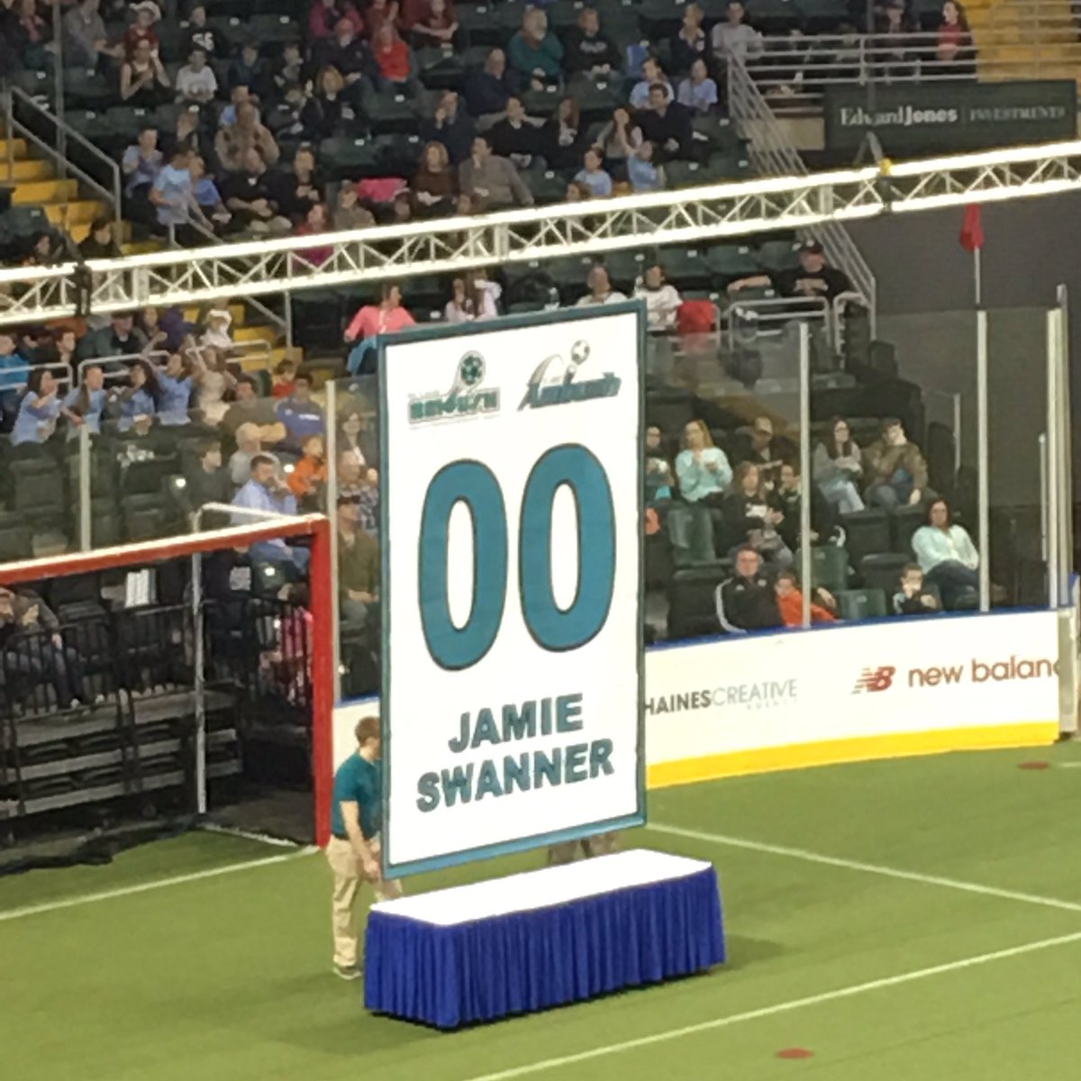 Retiring the number of Ambush legend Jamie Swanner at halftime tonight