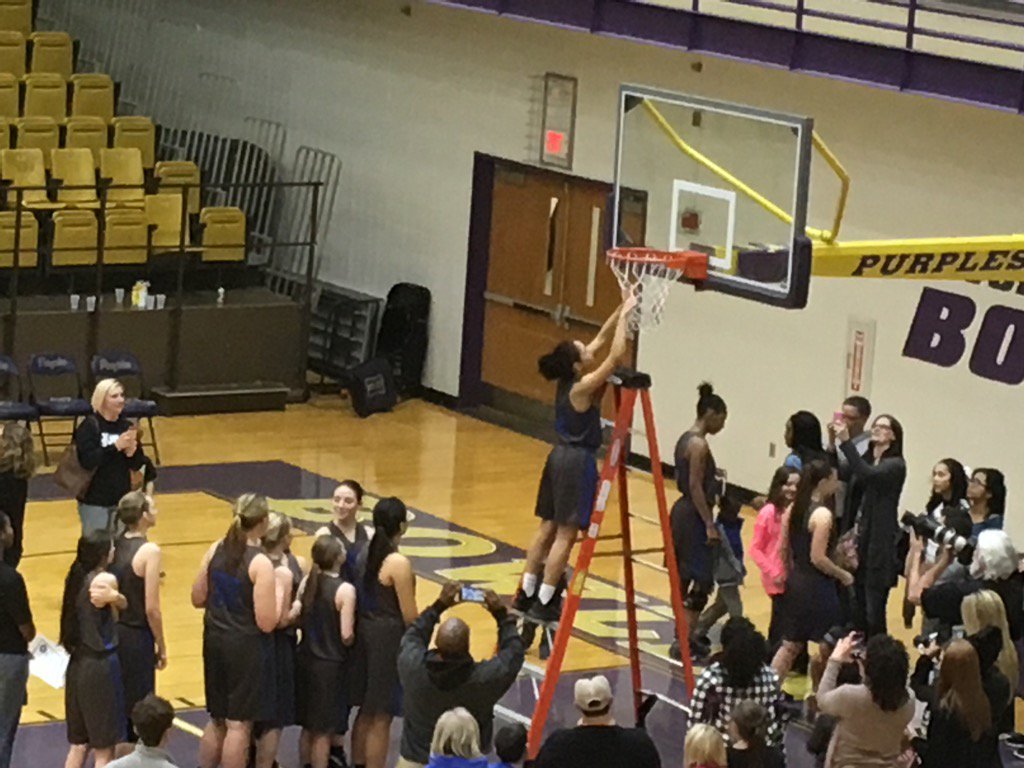 SouthWarrenHigh's tweet image. Cutting the net!