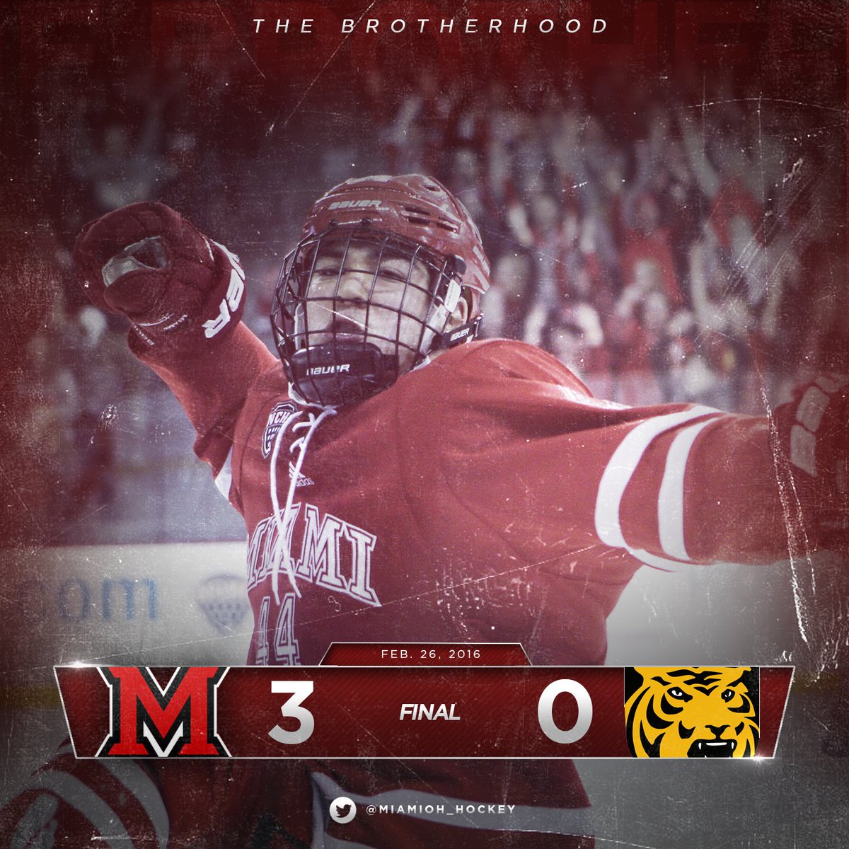 .<a href="/MiamiOH_Hockey/">Miami Hockey</a> finishes off the shutout victory over Colorado College!