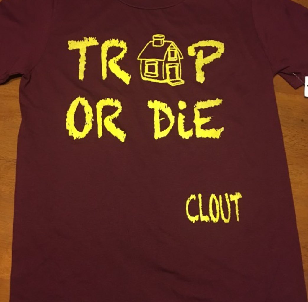 thriftDOTsupply's tweet photo. $9 Trap or Die clout tee size medium
https://t.co/JMBFrY2X3C https://t.co/aTJBjo2zca