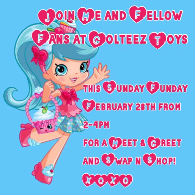 Meet this special guest at our #shopkins #tradingevent this Sunday!