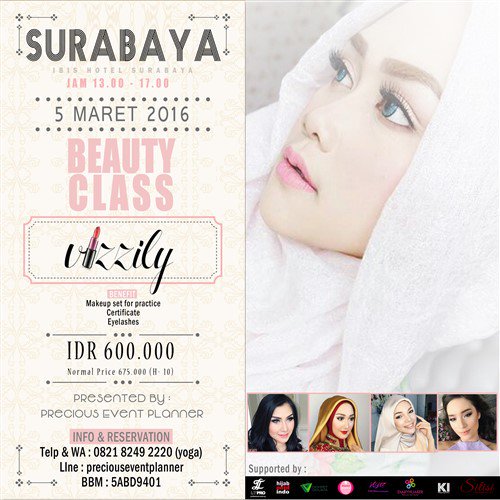 Roadshow Magical Beauty Class Makeup by <a href="/Vizzily/">Vizzily Vizzya</a> | 5 Maret 2016 @ Ibis Hotel Rajawali Surabaya | CP. 082182492220