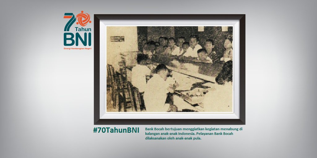 Kegairahan tampak pd wjh anak-anak ketika menabung di Bank Bocah. #70TahunBNI #SinergiKembangkanNegeri