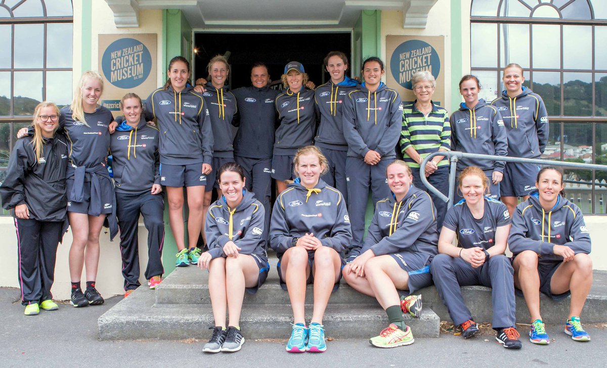 NZCricketMuseum's tweet photo. Fantastic to have the @WHITE_FERNS visit the Museum today. Good luck for the #WFvAUS T20 series. https://t.co/BlS6PUg4as