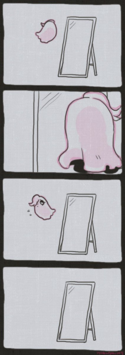 ryokutya1107's tweet image. メタトンと鏡