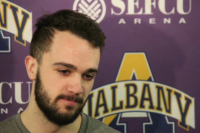 dgazettesports's tweet photo. So many years later, @PeterHooley12 will exit UAlbany with class. https://t.co/IUCUiwme8G @UAlbany_MBB #AEHoops https://t.co/LxR7j2jbAJ