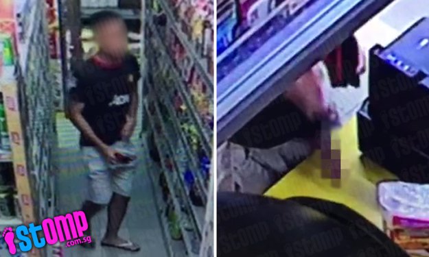 Teen exposes penis to cashier at Yishun mini-mart -- and gets caught on cam...