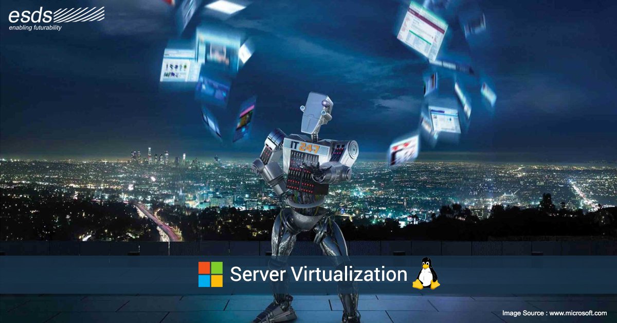 ESDSDataCenter's tweet image. Does Microsoft Hyper-V support both Windows and Linux guest server #OS?A) TrueB) False
#ServerVirtualization #Cloud