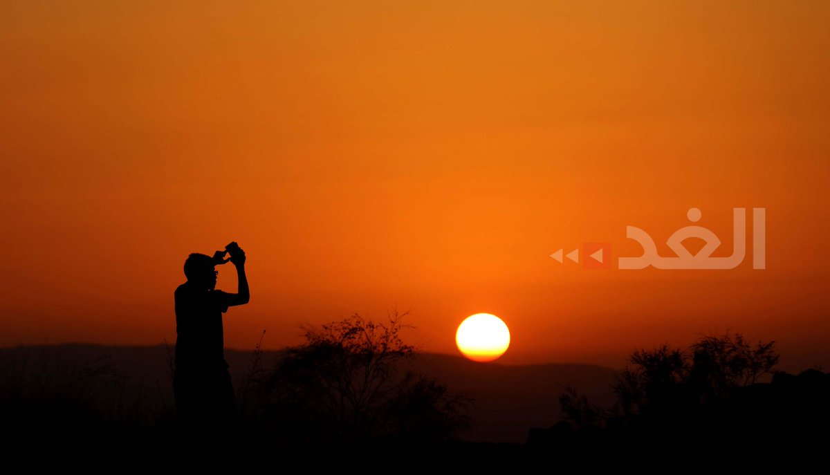 سحر غروب شمس الجمعة بمنطقة سد الملك طلال في #جرش (تصوير #محمد_أبو_غوش )