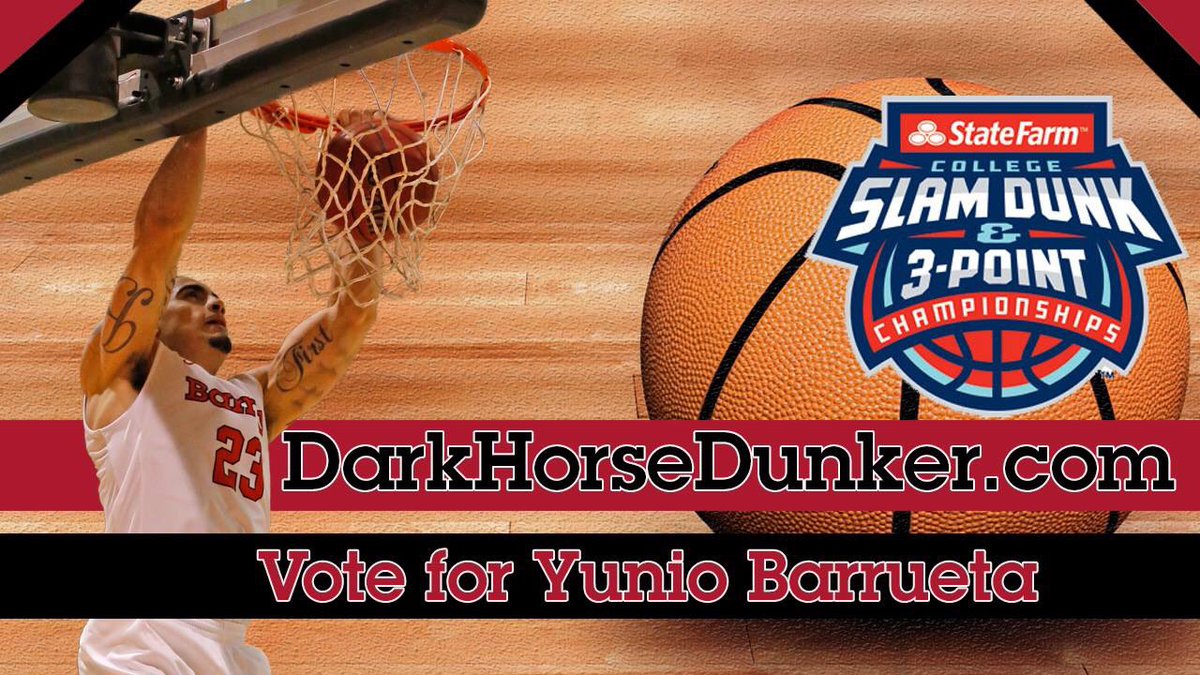GoBarryBucs's tweet photo. Wake up &amp; get some votes in for Yunio Barrueta at https://t.co/780bhuIkUr. Winner dunks on ESPN. Need lots of votes https://t.co/ADypzmalyl