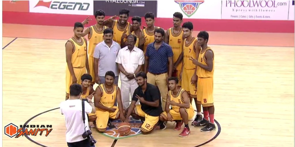 IndianInsanity's tweet photo. #AnnaUniversity Wins 85-77 over #MadrasUniversity, advances to Finals tomorrow 2:00PM on https://t.co/aAoLouEWIZ https://t.co/nIryKsptcB