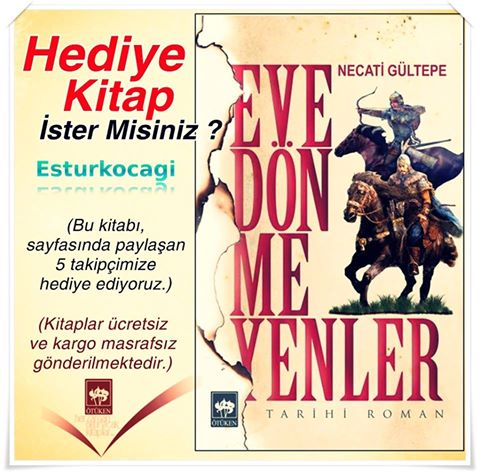 Bu haftanın hediye kitabı Necati Gültepe'in kaleme aldığı "Eve Dönmeyenler".Paylaşan 5 takipçimize hediye ediyoruz.