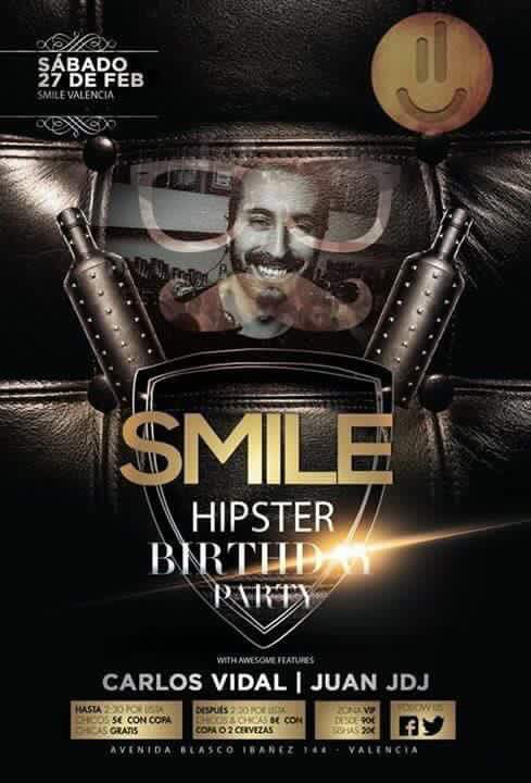 ¡Los sábados son Smile! Hoy más que nunca no te lo puedes perder, Carlos Añón bday, listas y reservas VIP 606774282