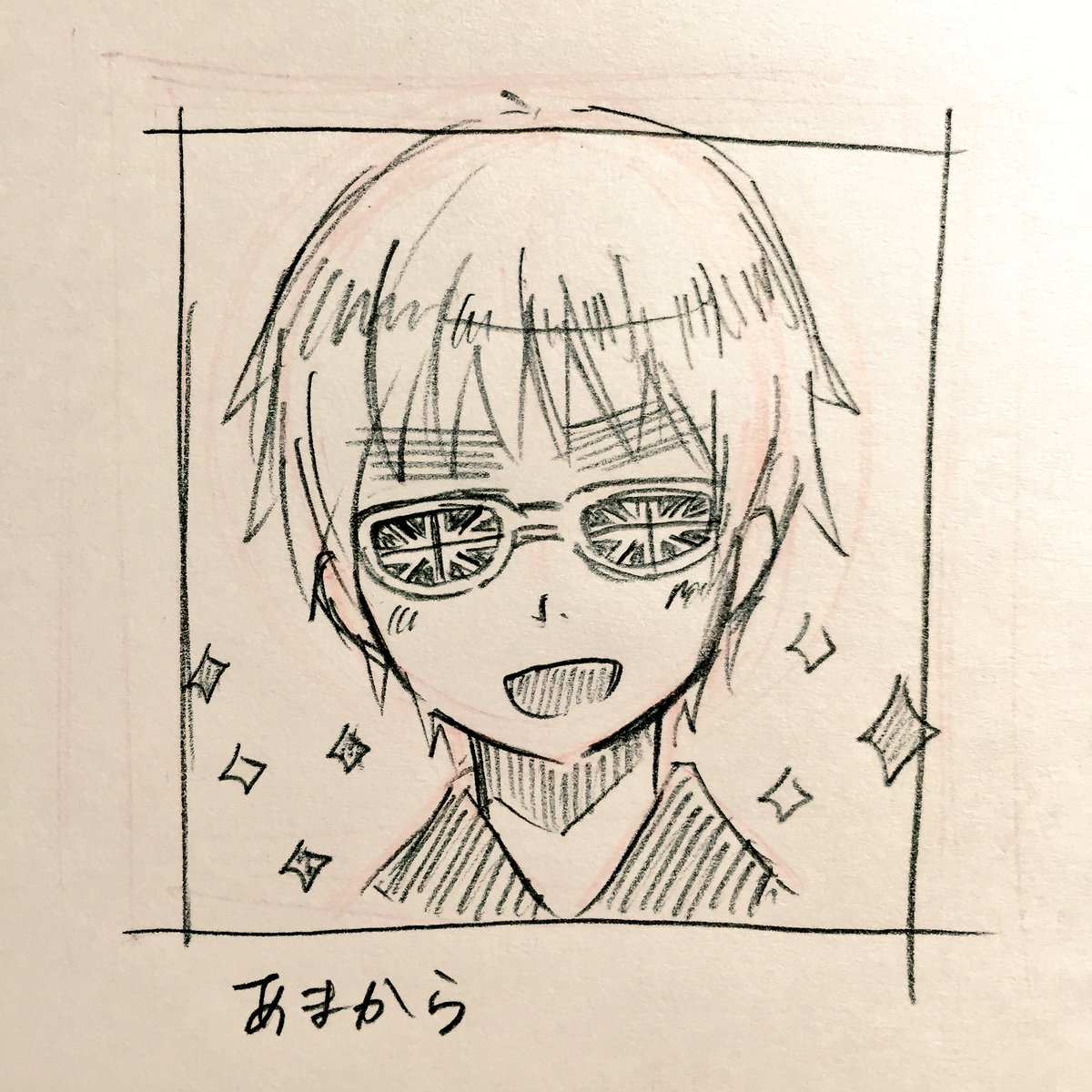 @kyou_kzn あまから!【@momen_oisii 】 タグ反応ありがとうございました! ユニオンジャックがベタフラみたいになってしまった() 