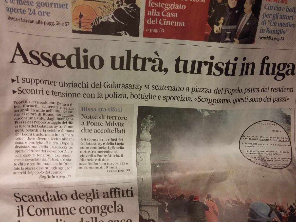 SerkanErdogan's tweet photo. #ultraslan #roma #lagazetta #ultraslanAvrupa #Deplasman #Galatasaray https://t.co/Ro1kYRgzGG