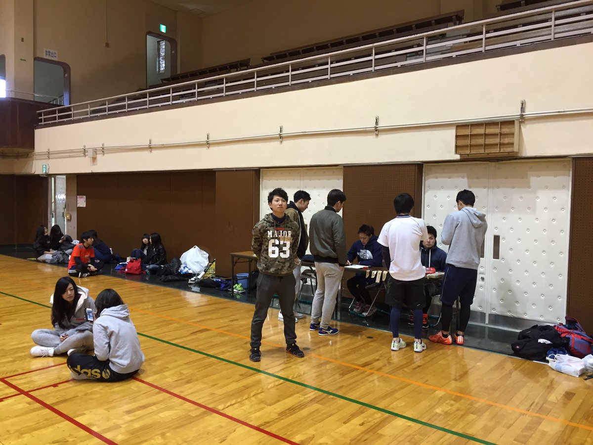 sankocup2015's tweet photo. ☆受付の様子、準備体操☆ https://t.co/P9oIBwYqj4