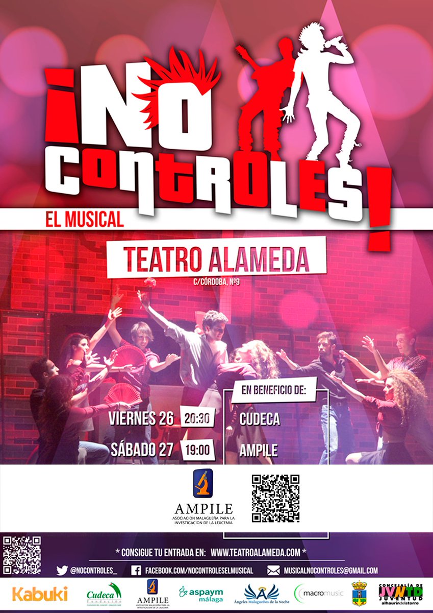 TeatroDelSoho's tweet photo. Esta noche @NoControles_, el musical. Compra aquí: https://t.co/T0zfGWe3cy Recaudación para Ampile. https://t.co/MX4D87j1PW