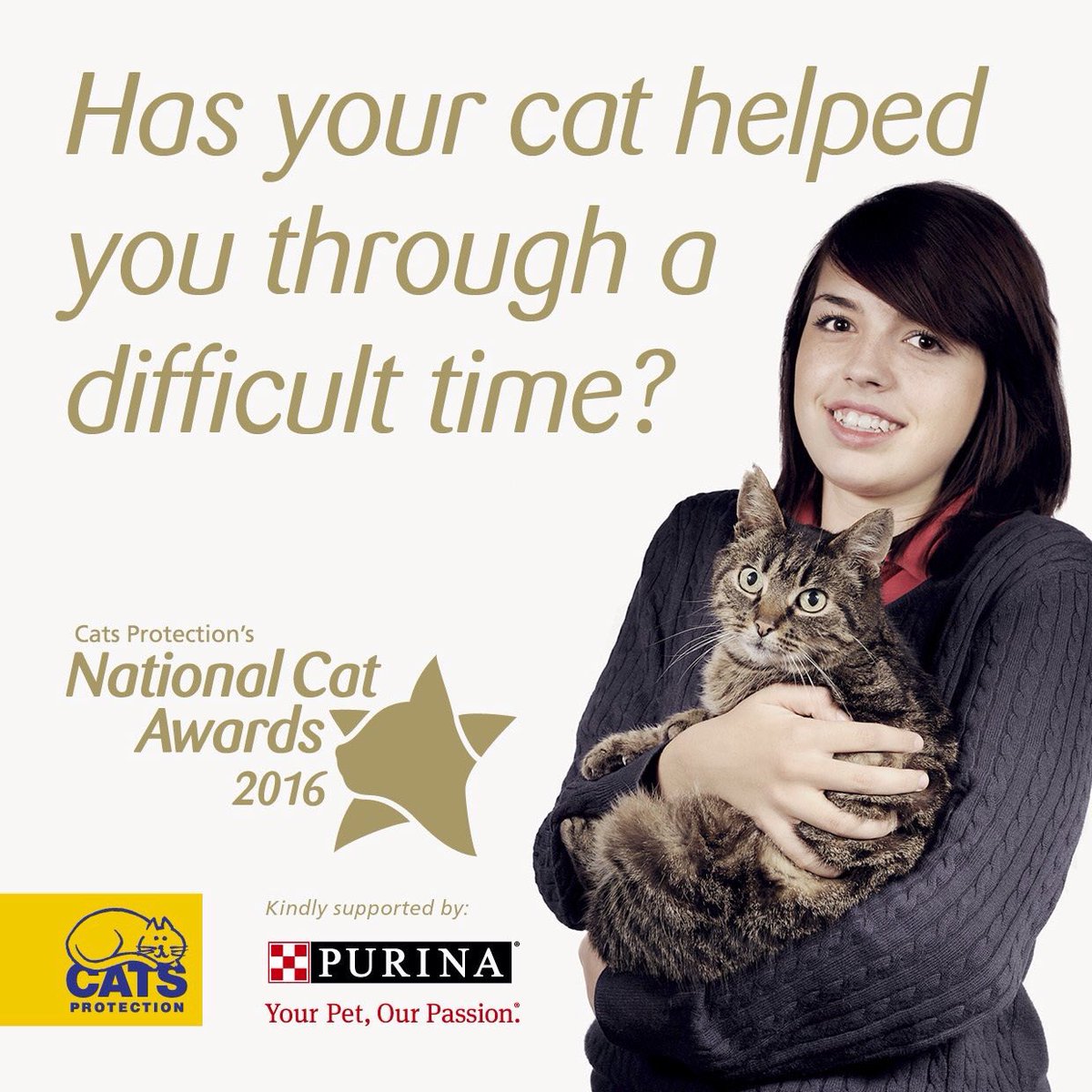 We're seeking the 'Most Caring Cat' for our #NationalCatAwards. Nominate your cat at: ow.ly/YN1k2