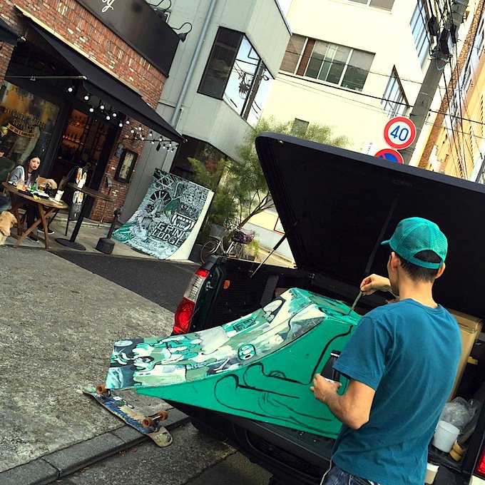spongehole's tweet photo. あしたもやっちゃうよ #GRINDLODGE #garageproject #exhibition #demodeR https://t.co/7NZQomUiRh